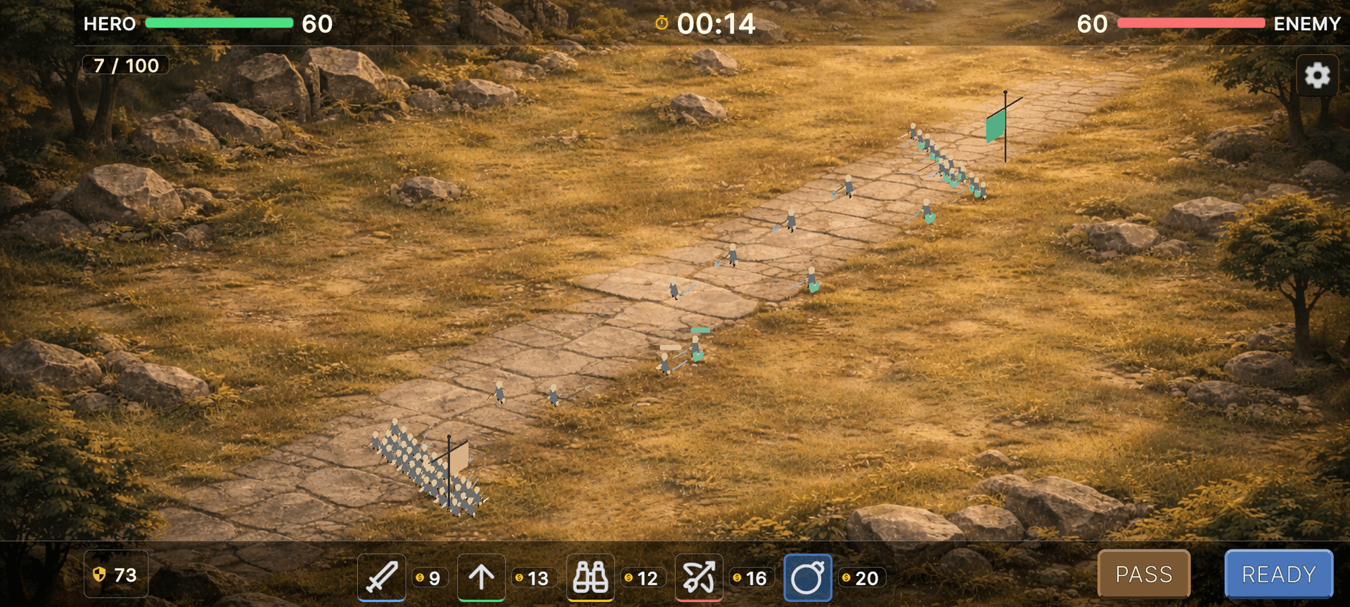 [SCREENSHOT: Battle board]