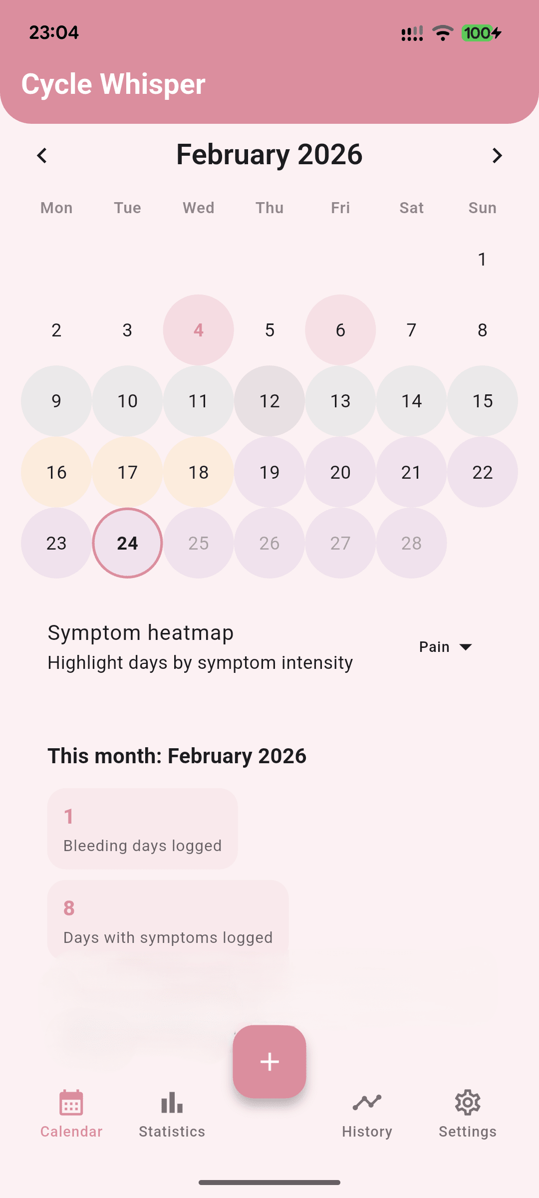 [SCREENSHOT: Calendar]