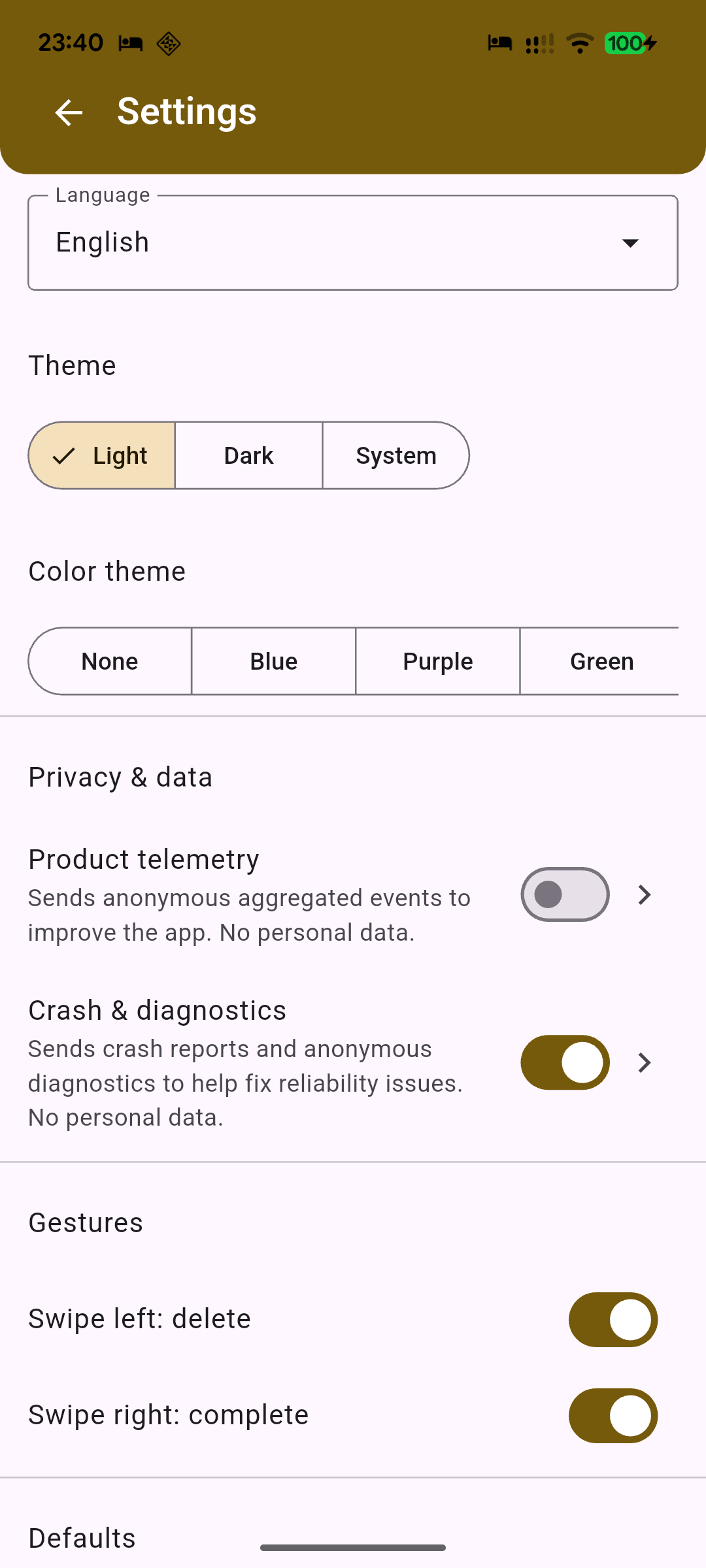 [SCREENSHOT: Settings]